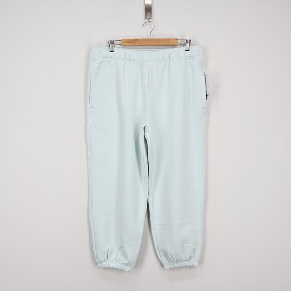 Athleta Forever Fleece Jogger Glacier Size Large Petite NWT - Picture 3 of 9